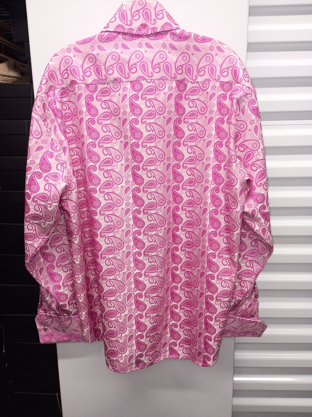 Pink Paisley Long-Sleeve Dress Shirt - Picture 6 of 6